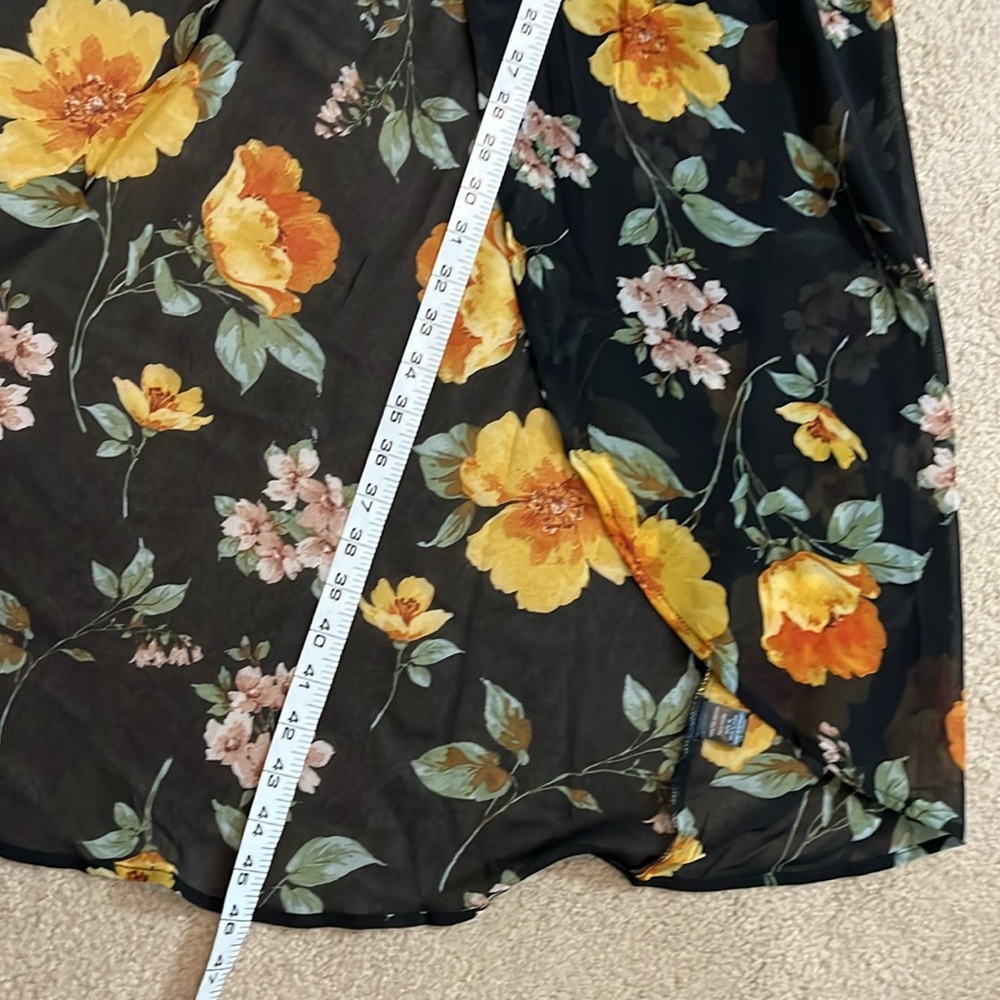 NWT Liberty Love 2-Piece Black Dress & Floral Kimono Coverup Size XL - Picture 15 of 17